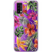 Прозрачный чехол BoxFace Blackview A90 Tropical Flowers