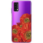 Прозрачный чехол BoxFace Blackview A90 Red Poppies