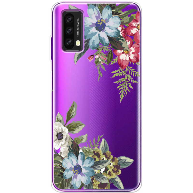 Прозрачный чехол BoxFace Blackview A90 Floral