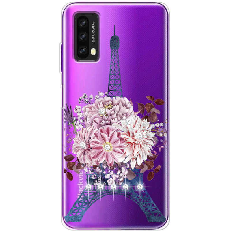 Чехол со стразами BoxFace Blackview A90 Eiffel Tower