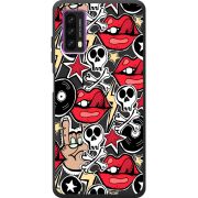 Черный чехол BoxFace Blackview A90 Rock Graffiti