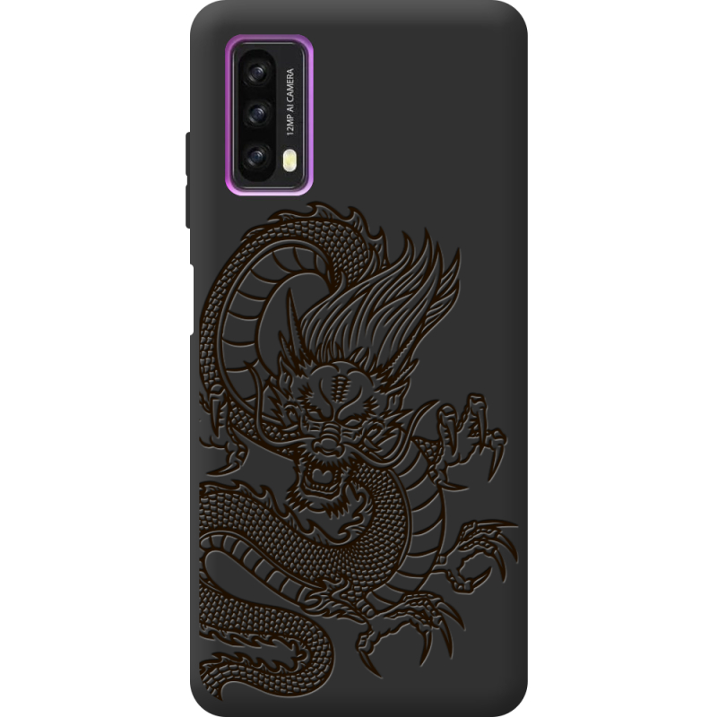 Черный чехол BoxFace Blackview A90 Chinese Dragon