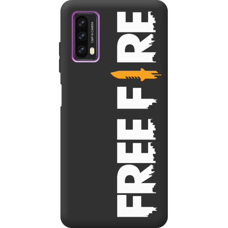 Черный чехол BoxFace Blackview A90 Free Fire White Logo