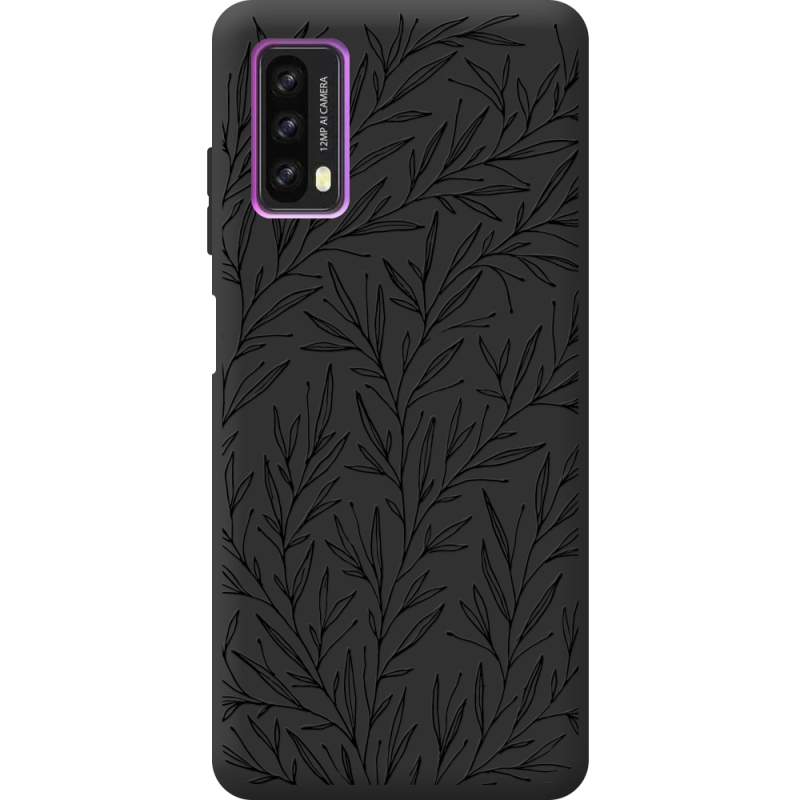 Черный чехол BoxFace Blackview A90 Leaves