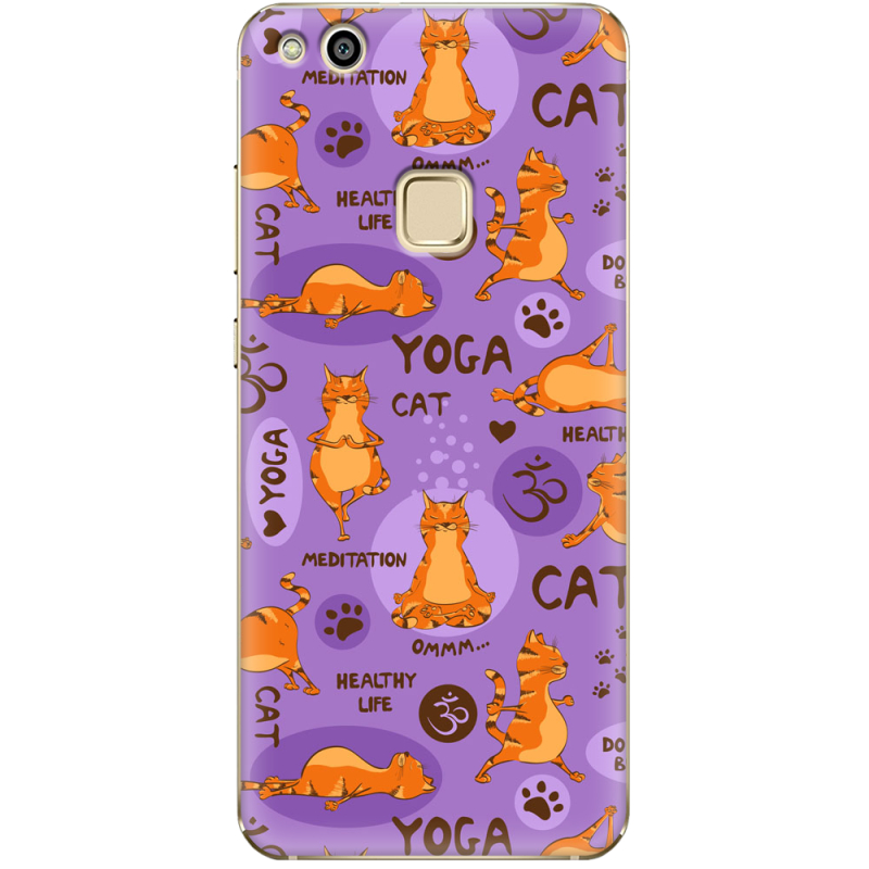 Чехол Uprint Huawei P10 Lite Yoga Cat