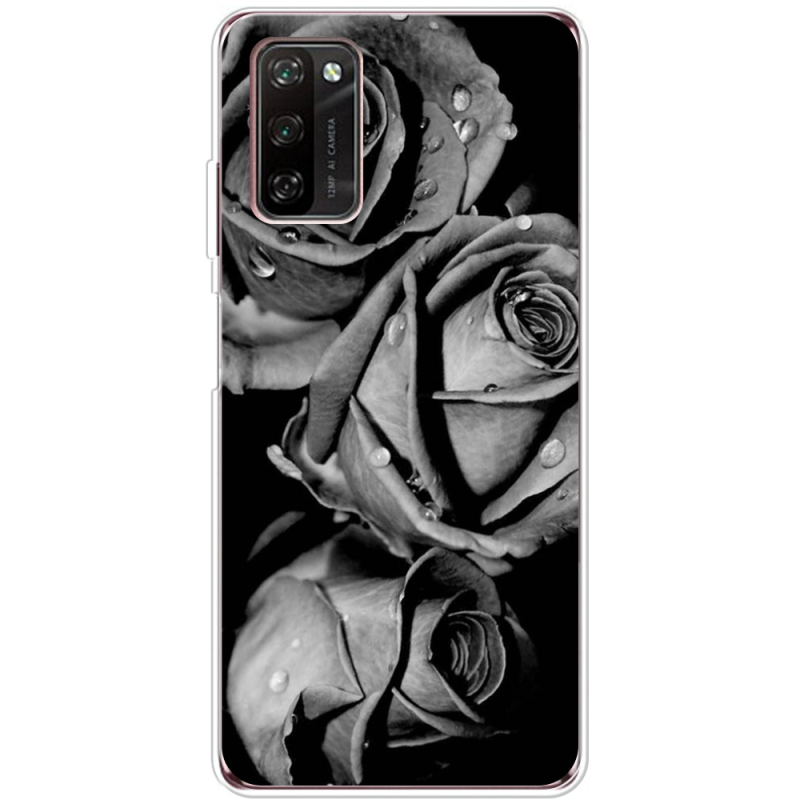 Чехол BoxFace Blackview A100 Black and White Roses