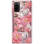 Прозрачный чехол BoxFace Blackview A100 Peony Watercolor Style