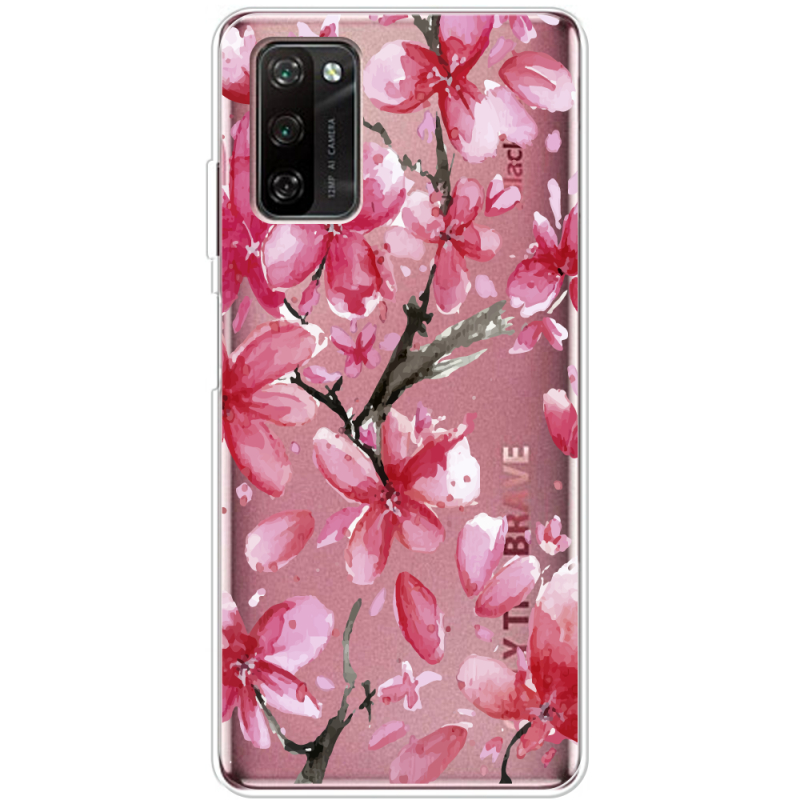 Прозрачный чехол BoxFace Blackview A100 Pink Magnolia