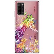 Прозрачный чехол BoxFace Blackview A100 Colorful Giraffe