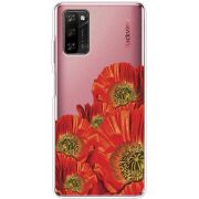 Прозрачный чехол BoxFace Blackview A100 Red Poppies