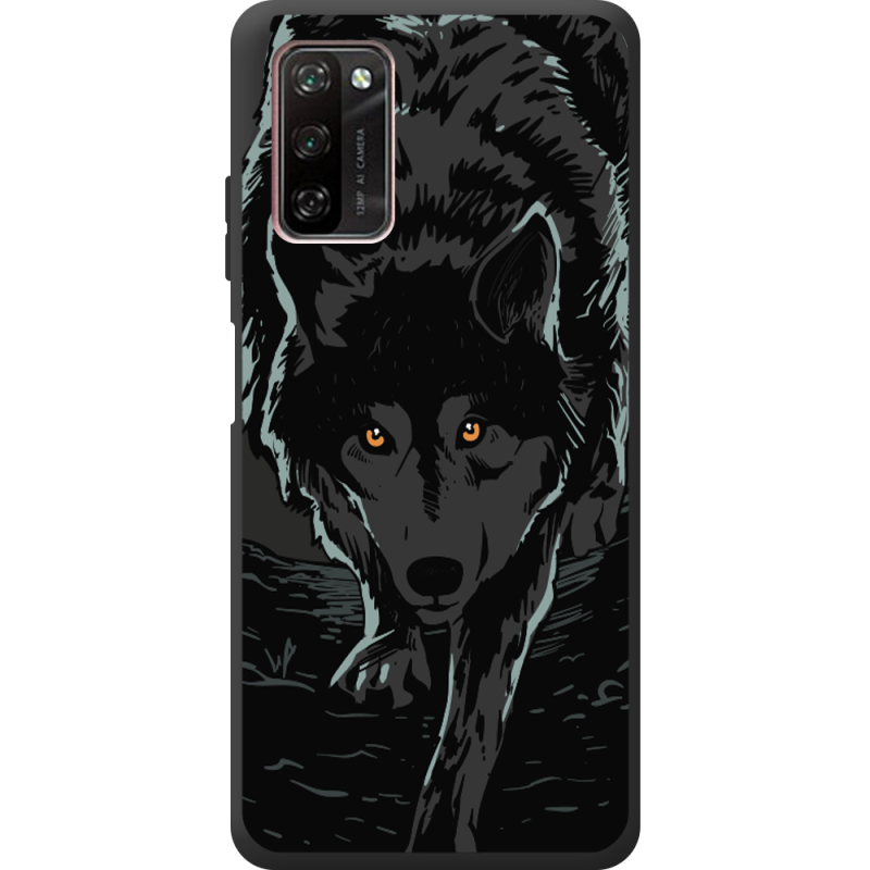 Черный чехол BoxFace Blackview A100 Wolf