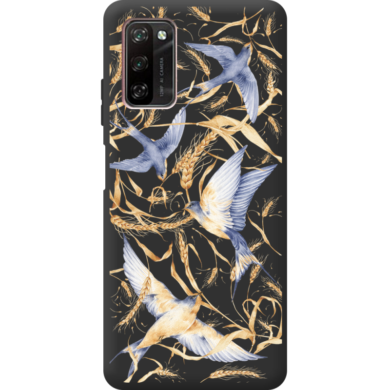 Черный чехол BoxFace Blackview A100 Ластівки