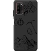 Черный чехол BoxFace Blackview A100 Mountains