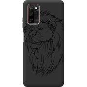 Черный чехол BoxFace Blackview A100 Lion