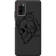 Черный чехол BoxFace Blackview A100 Skull and Roses