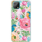 Чехол BoxFace Blackview A55 Birds in Flowers