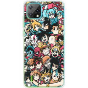 Чехол BoxFace Blackview A55 Anime Stickers