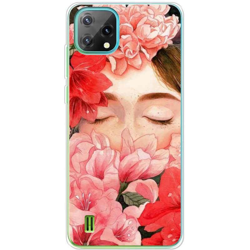 Чехол BoxFace Blackview A55 Girl in Flowers