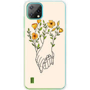 Чехол BoxFace Blackview A55 Flower Hands