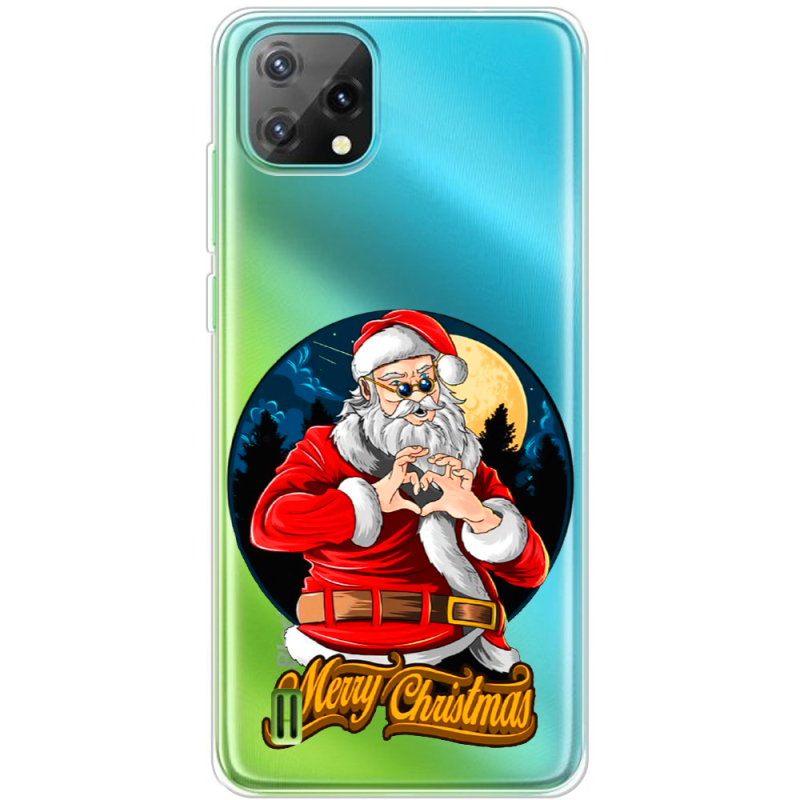 Прозрачный чехол BoxFace Blackview A55 Cool Santa