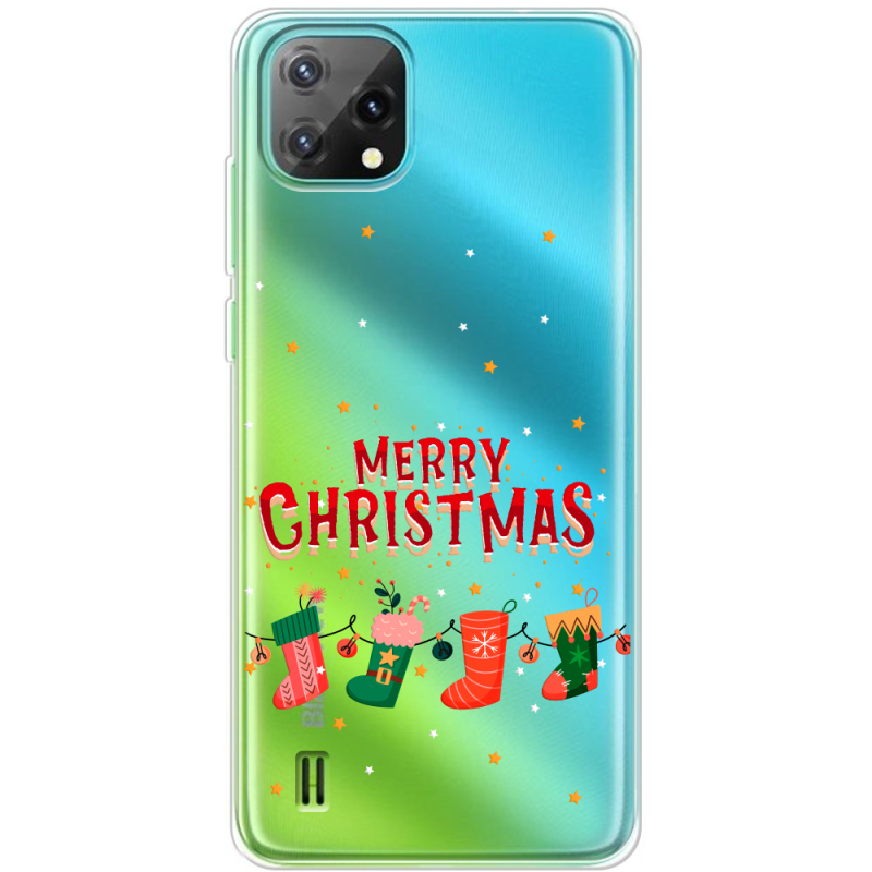 Прозрачный чехол BoxFace Blackview A55 Merry Christmas