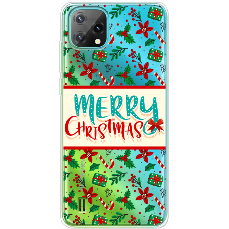 Прозрачный чехол BoxFace Blackview A55 Vintage Christmas Pattern