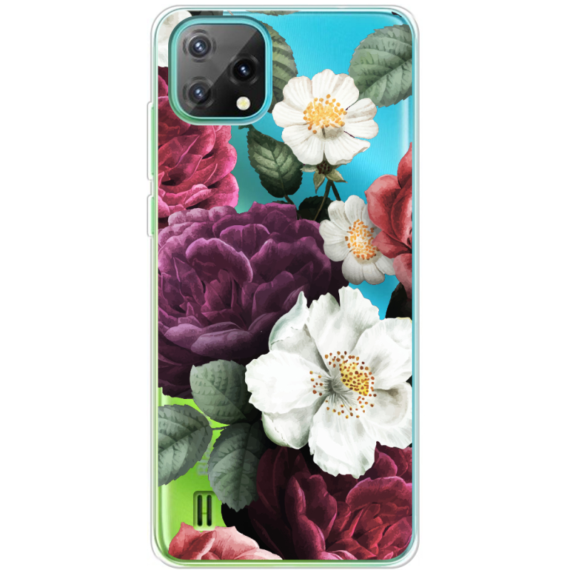 Прозрачный чехол BoxFace Blackview A55 Floral Dark Dreams