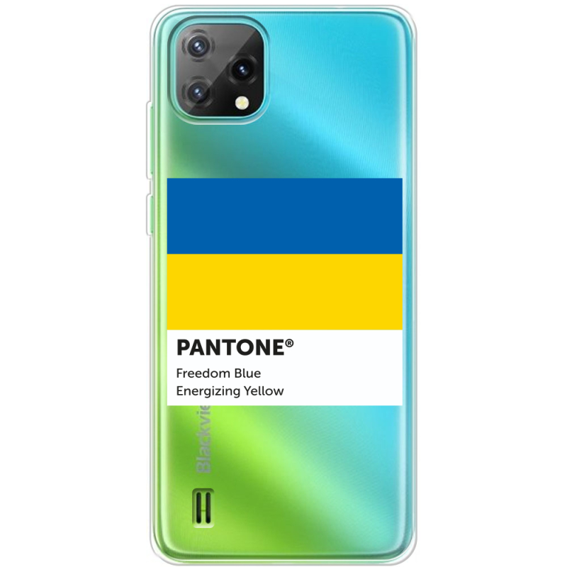 Прозрачный чехол BoxFace Blackview A55 Pantone вільний синій