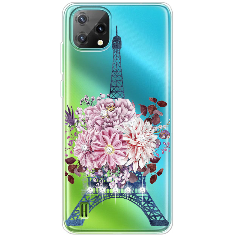 Чехол со стразами BoxFace Blackview A55 Eiffel Tower