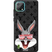 Черный чехол BoxFace Blackview A55 looney bunny