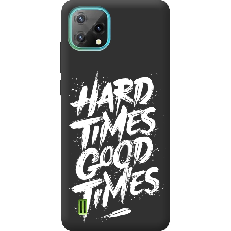 Черный чехол BoxFace Blackview A55 Hard Times Good Times