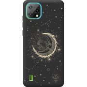 Черный чехол BoxFace Blackview A55 Moon