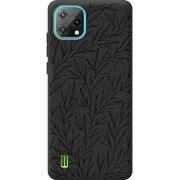 Черный чехол BoxFace Blackview A55 Leaves