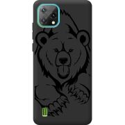 Черный чехол BoxFace Blackview A55 Grizzly Bear