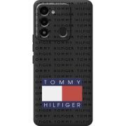 Черный чехол BoxFace Tecno Spark 8C Tommy Print