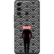 Черный чехол BoxFace Tecno Spark 8C Man Pattern