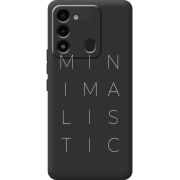 Черный чехол BoxFace Tecno Spark 8C Minimalistic