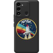 Черный чехол BoxFace Tecno Spark 8C NASA