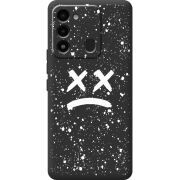 Черный чехол BoxFace Tecno Spark 8C Sad Way