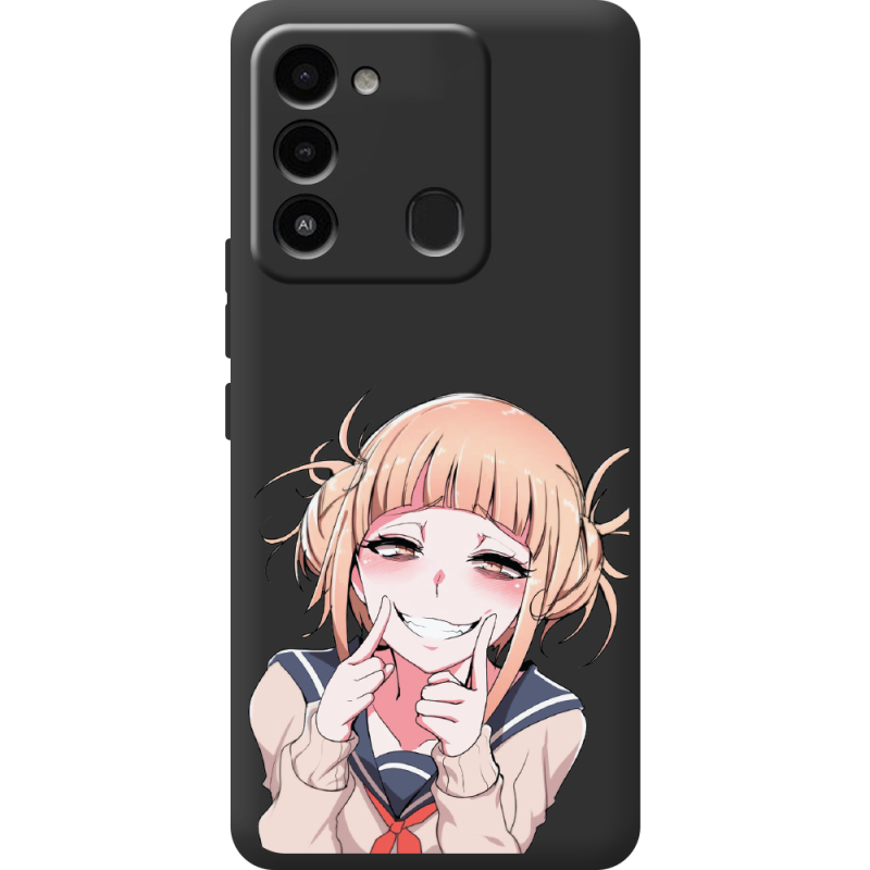 Черный чехол BoxFace Tecno Spark 8C Himiko Toga Smile