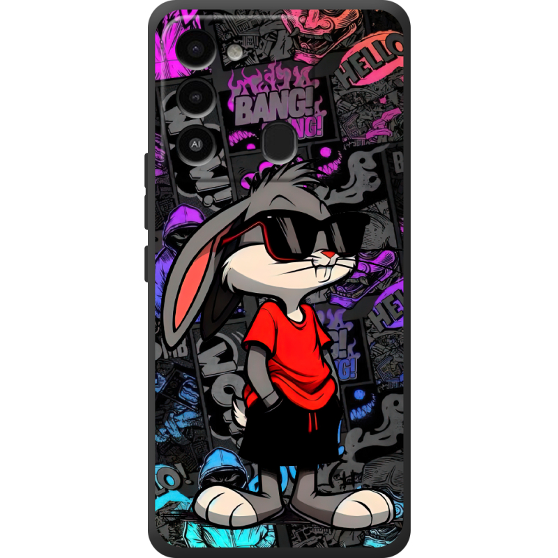 Черный чехол BoxFace Tecno Spark 8C Малий вухань