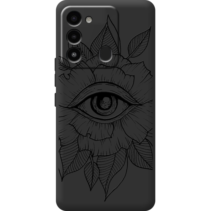 Черный чехол BoxFace Tecno Spark 8C Eye