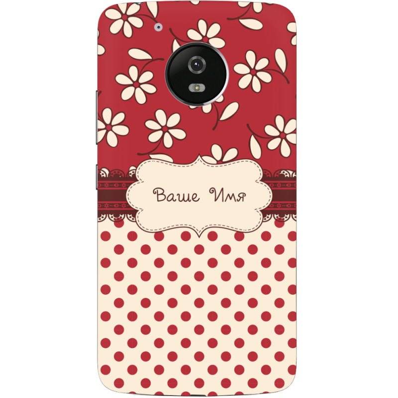 Чехол Uprint Motorola Moto G5 XT1676 Именной Polka Dots