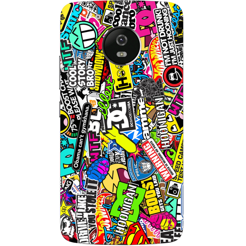 Чехол Uprint Motorola Moto G5 XT1676 Multicolored Inscriptions