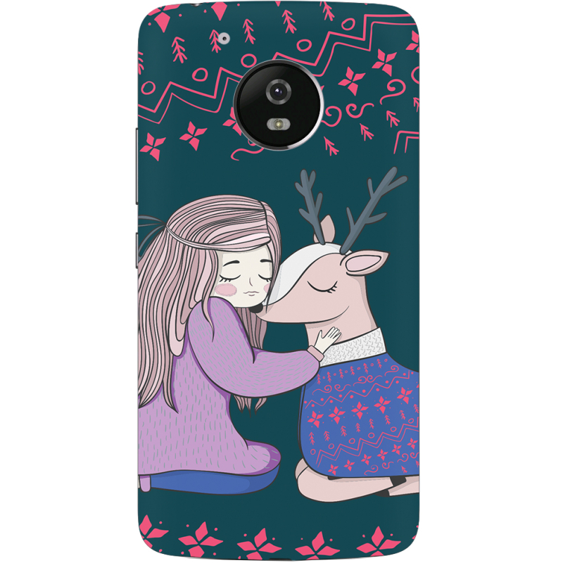 Чехол Uprint Motorola Moto G5 XT1676 Girl and deer