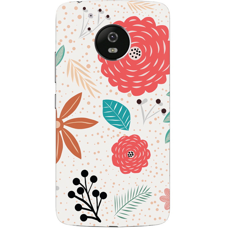 Чехол Uprint Motorola Moto G5 XT1676 Line Flowers