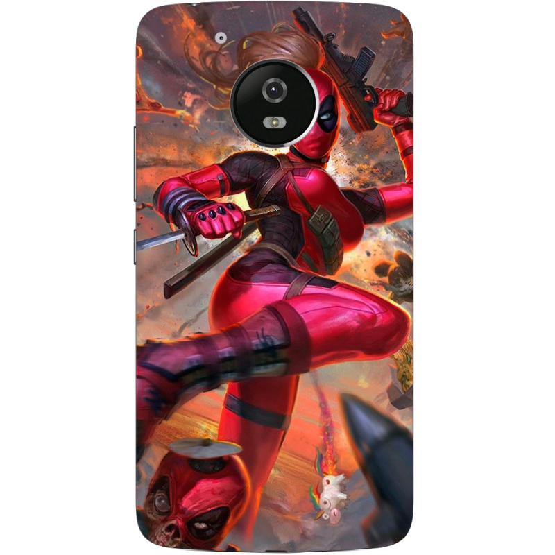 Чехол Uprint Motorola Moto G5 XT1676 Woman Deadpool