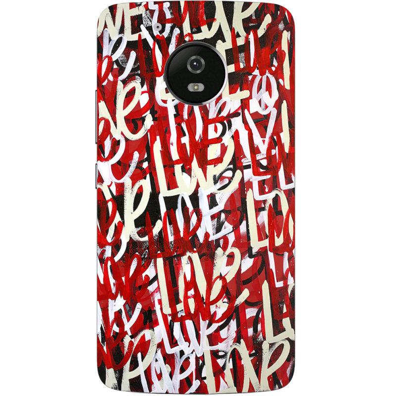 Чехол Uprint Motorola Moto G5 XT1676 Love Graffiti