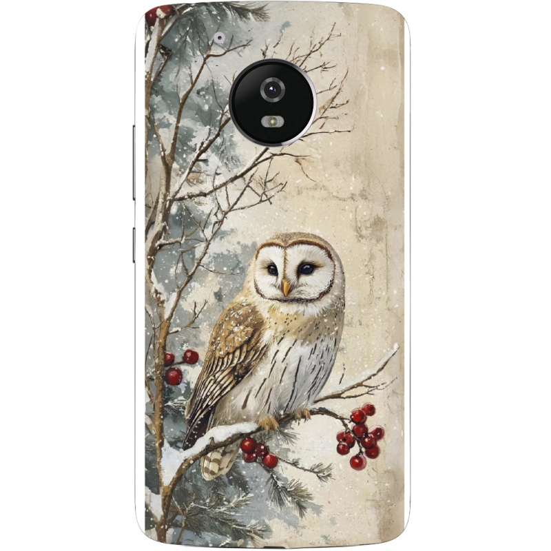 Чехол Uprint Motorola Moto G5 XT1676 Christmas Owl