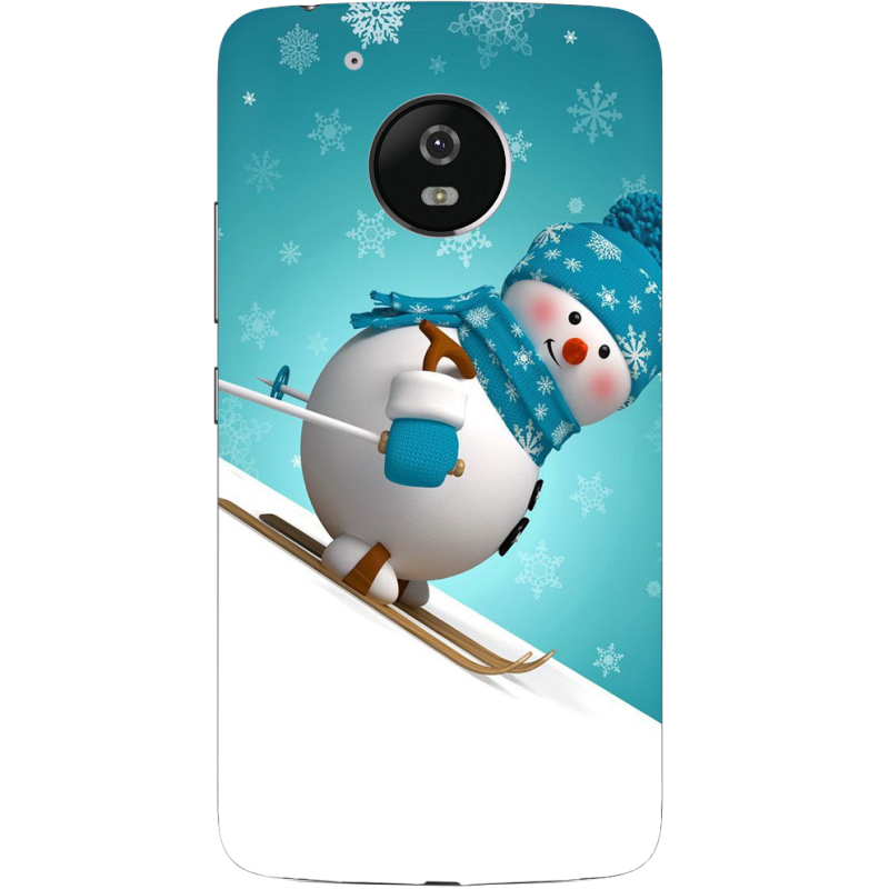 Чехол Uprint Motorola Moto G5 XT1676 Skier Snowman